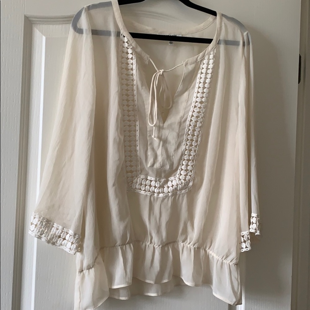 DATE NIGHT! Sheer beautiful blouse